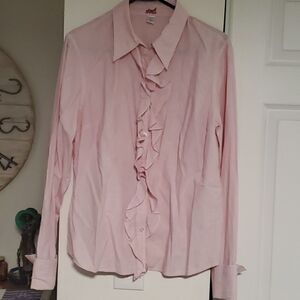 Izod Ruffle front button down